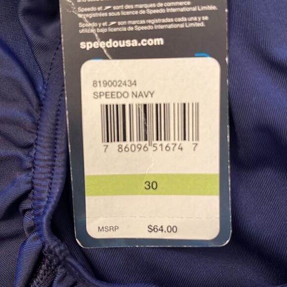 Speedo Women’s Performance Navy Moderate Ultraback PowerFLEX One Piece Swimsuit - Picture 11 of 11